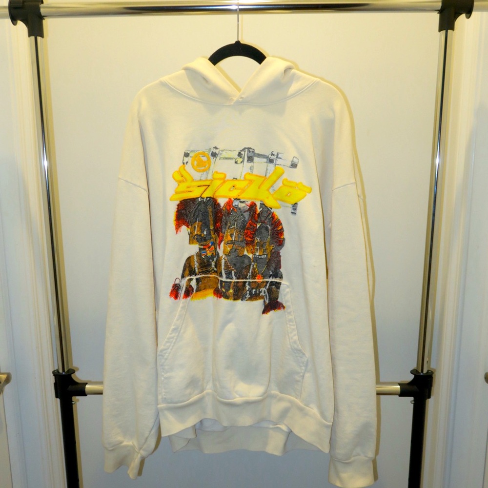 sicko born from pain Dögön hoodie- Egg Shell